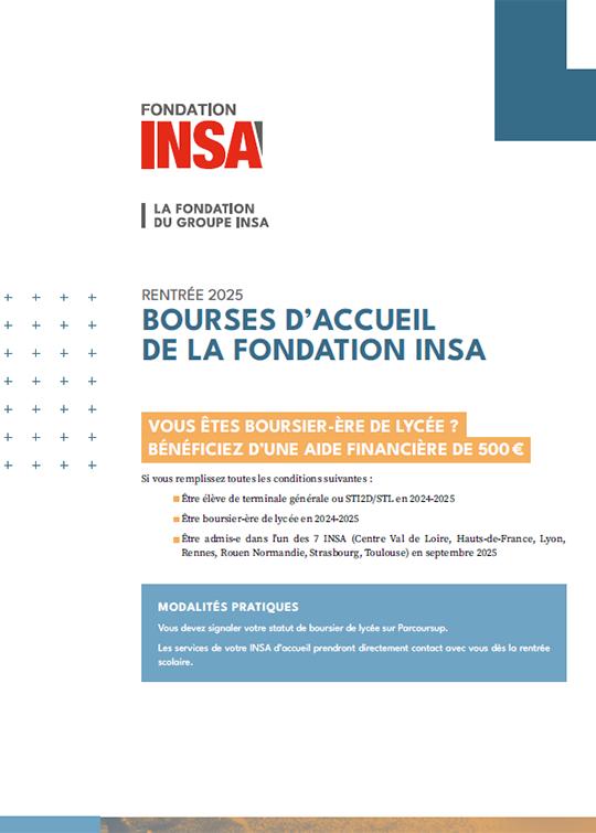 Admissions 2025 - Bourses d'accueil